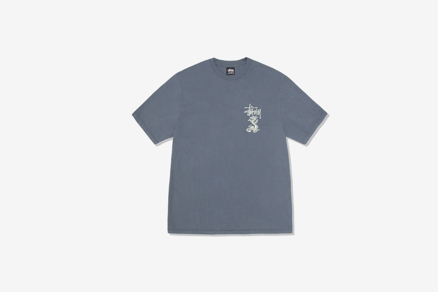 Stussy "Double Dragon Pig. Dyed Tee" M - Navy