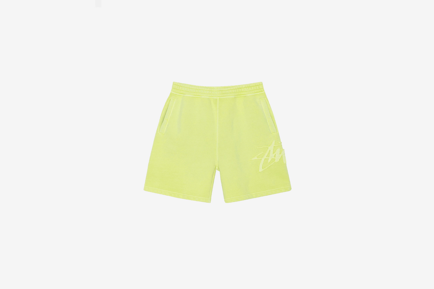 Stussy "Fleece Short Tonal Applique" M - Lime