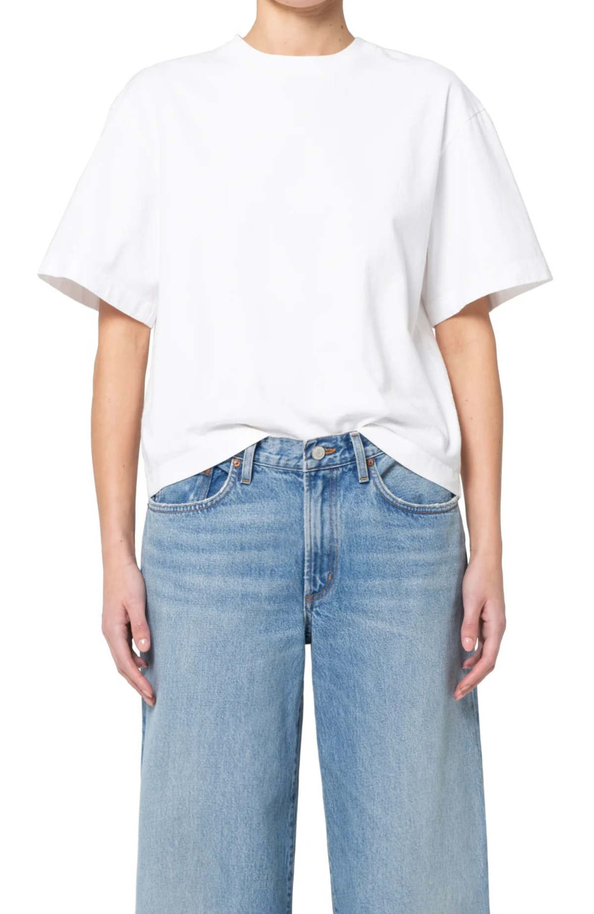 AGOLDE "Sulma Tee" W - White