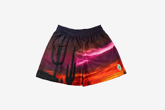 Manor "Sunset Mesh Short" Kids - Valley Sunset / Orange