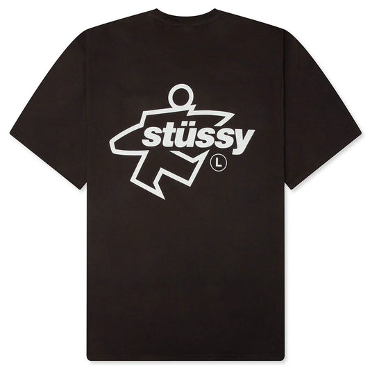Stussy "Surf Size Pigment Dyed Tee" Mens - Faded Black