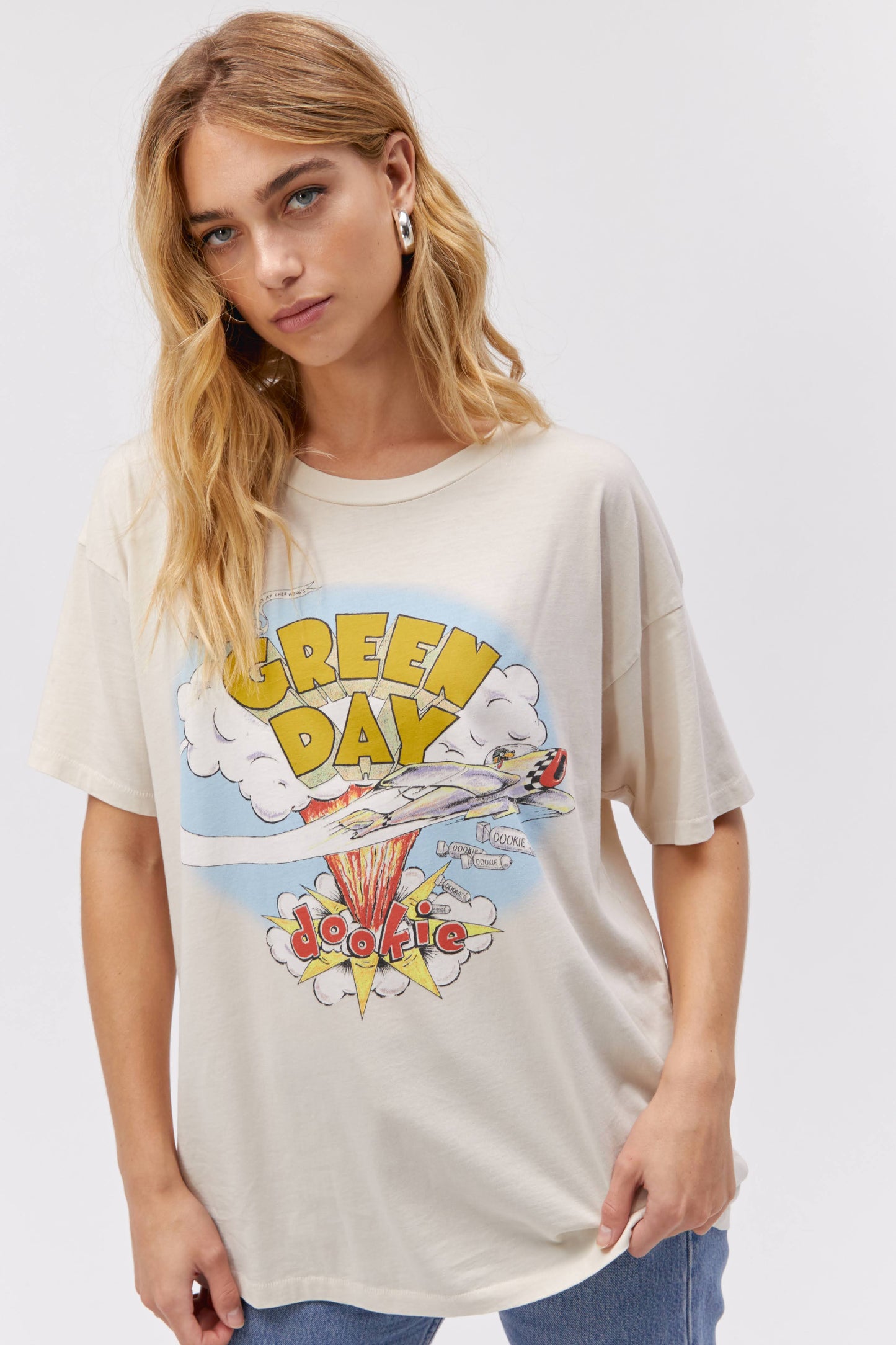 DayDreamer "Green Day Dookie Merch" T-Shirt W - Dirty White
