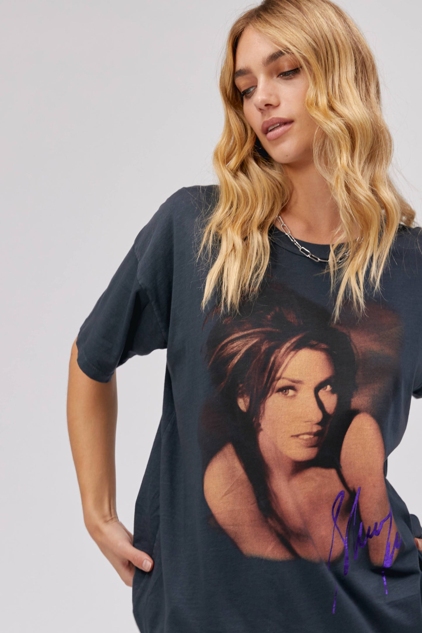 DayDreamer "Shania Twain Come On Over 1988 Tour Merch" T-Shirt W - Vintage Black