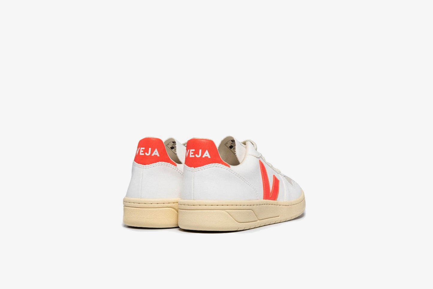 Veja "V-10 CWL" W - White / Orange