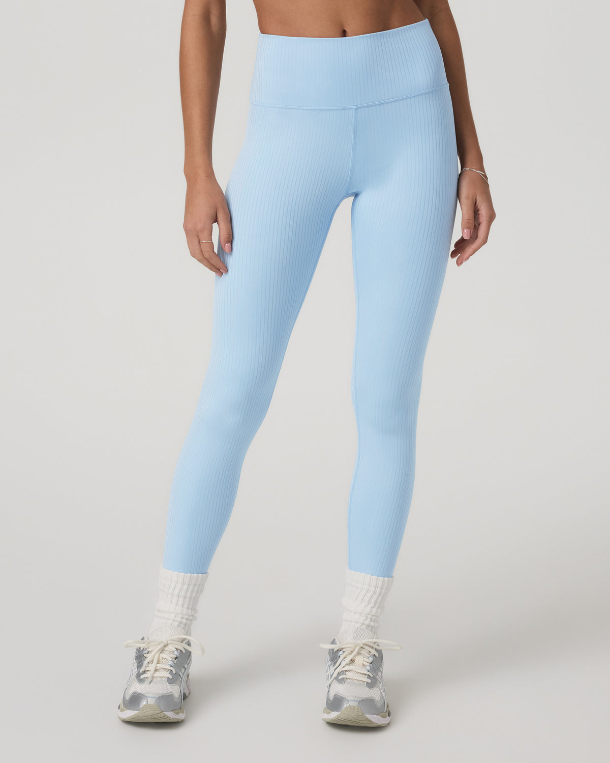 Vuori "Inversion Rib Legging" Womens - Crystal Blue