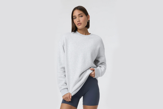 Vuori "Restore Oversized Crew 2.0" W - Pale Grey Heather