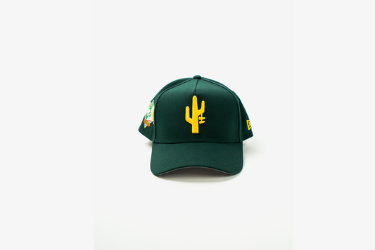 Manor x Athletics "Hang Time" 9FORTY A-Frame Snapback - Dark Green / Gold