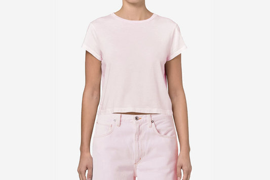 AGOLDE "Adine Shrunken Tee" W - Cosmos