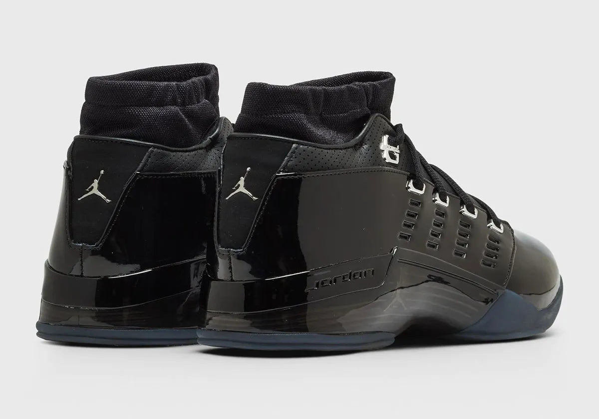 Air Jordan "17 Low SP" Mens - Black / Black / Metallic Silver