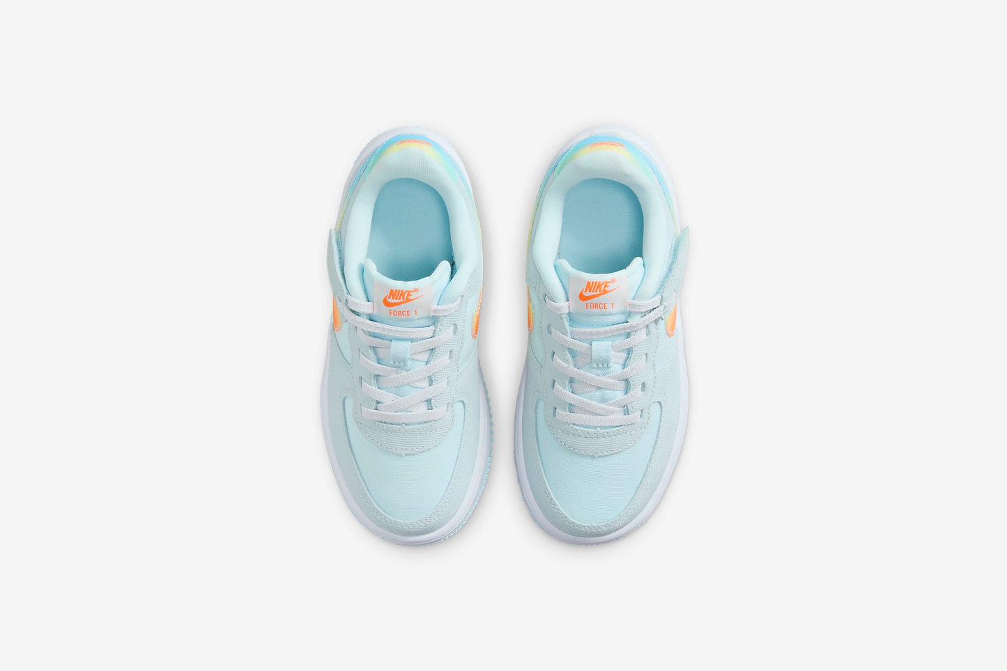 Nike "Force 1 Low Easyon BP"- Glacier Blue/ Total Orange