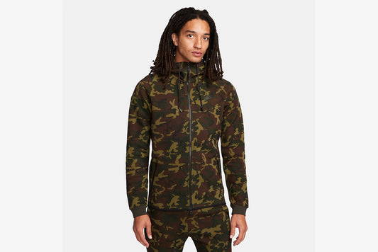 Nike "Nike Sportswear Tech Fleece Windrunner" M - Sequoia / Black