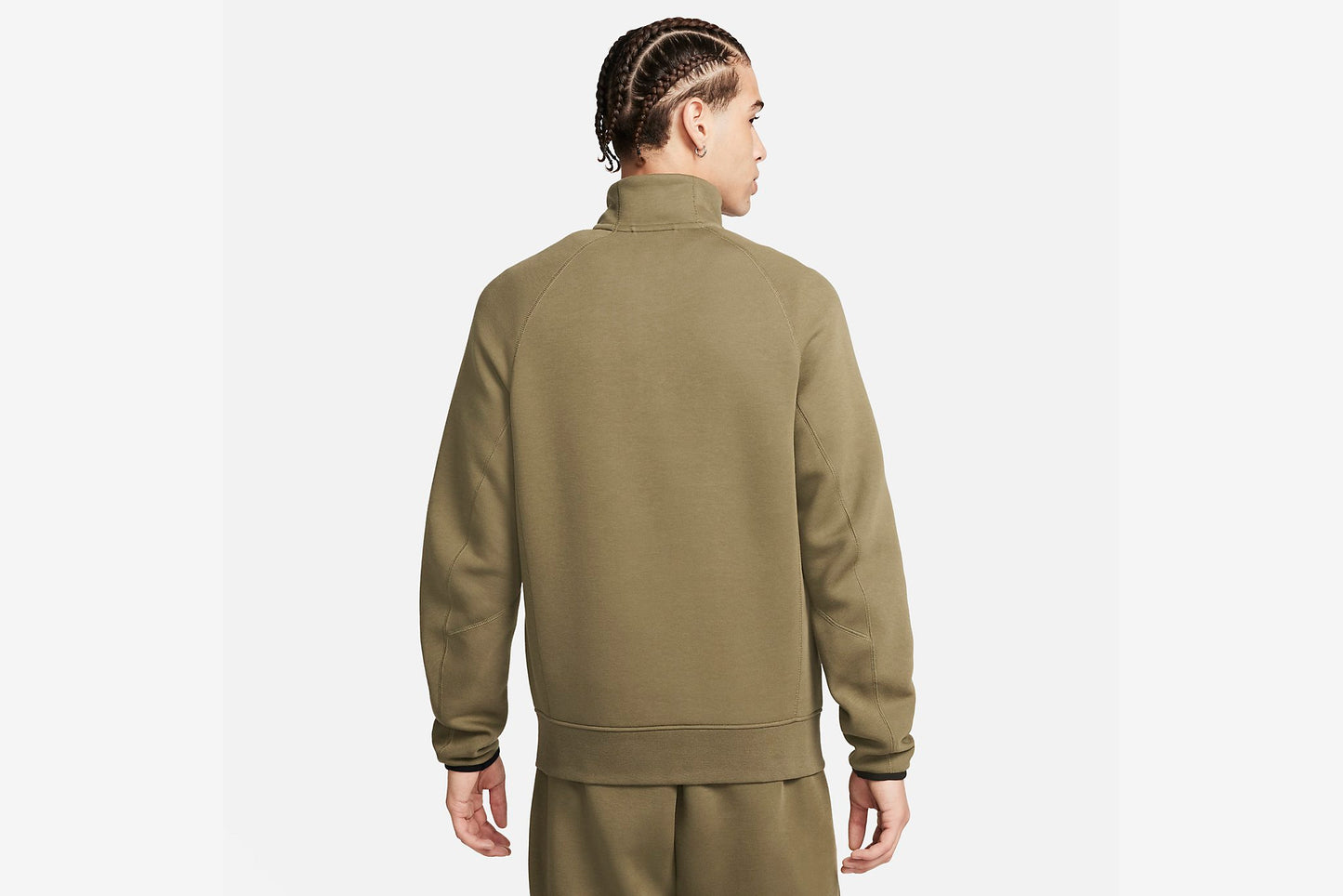 Nike "Sportswear Tech Fleece Men's 1/2-Zip Sweatshirt" M - Medium Olive / Black