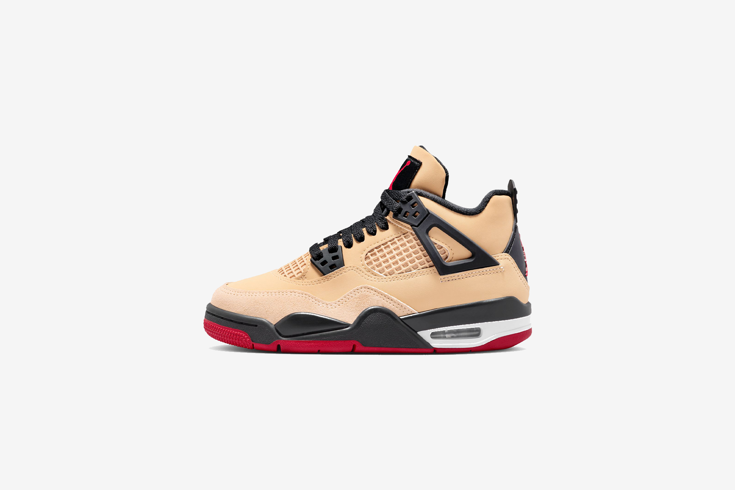Air Jordan "4 Retro" GS - Sesame / Fire Red / Black / White