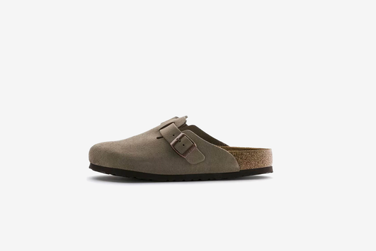 Birkenstock "Boston BS (Regular)" M - Taupe Suede
