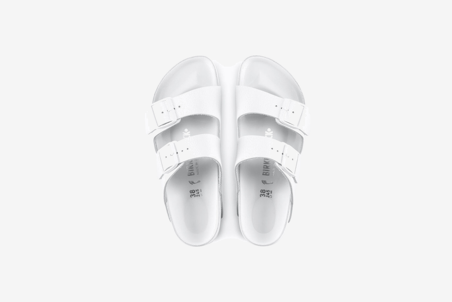 Birkenstock "Arizona BS Leather (Narrow Fit)" W - White / White