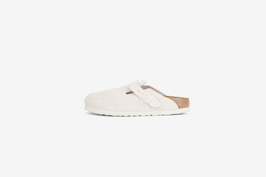 Birkenstock "Boston BS" M -  Antique White (Regular Fit)