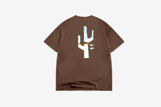 Manor "Chrome Hang Time" T-Shirt M - Brown / Chrome