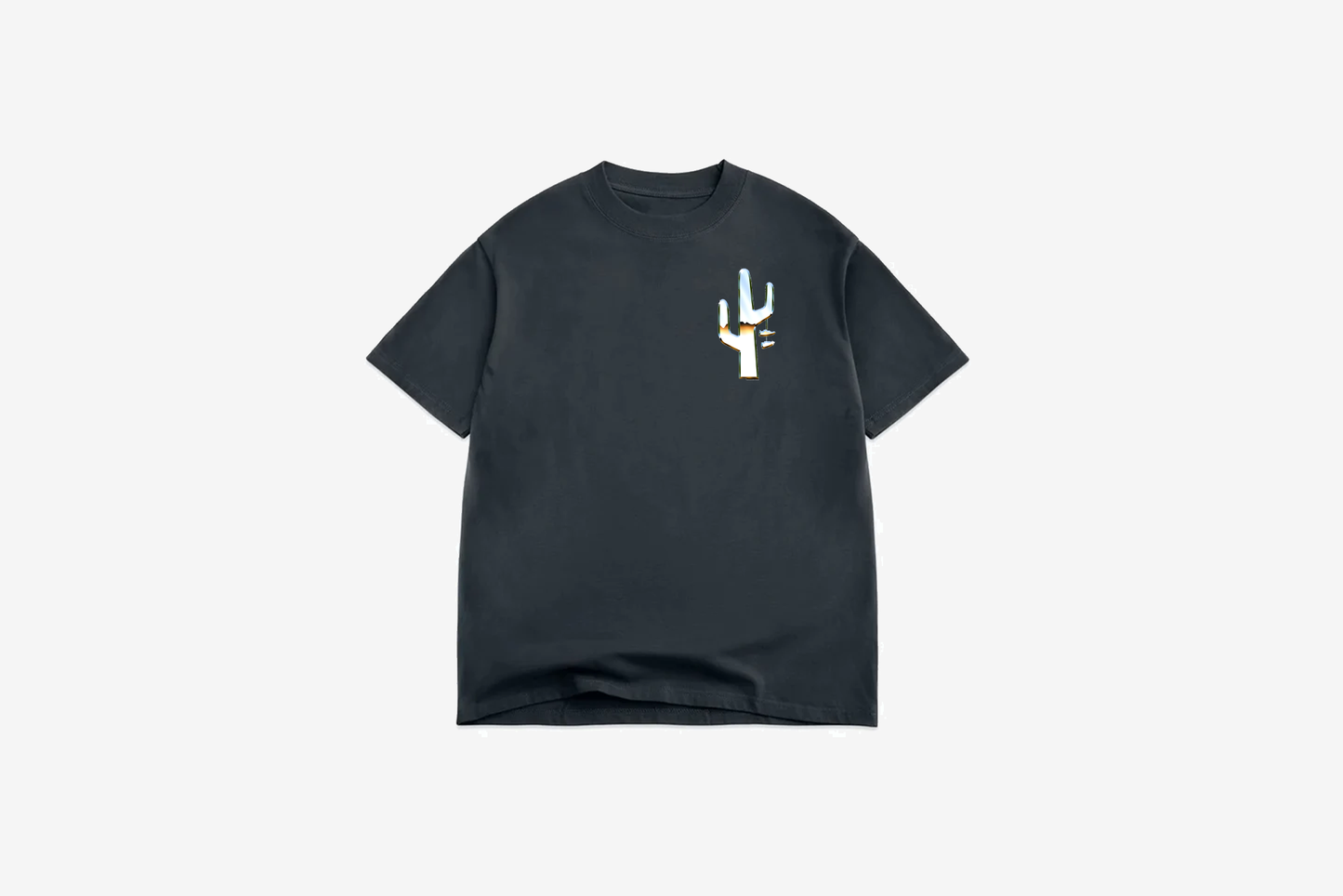 Manor "Chrome Hang Time" T-Shirt M - Washed Black / Chrome