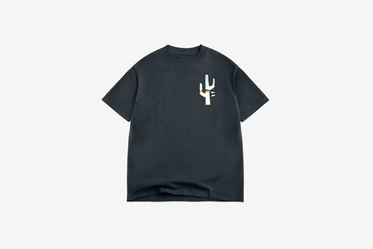 Manor "Chrome Hang Time" T-Shirt M - Washed Black / Chrome