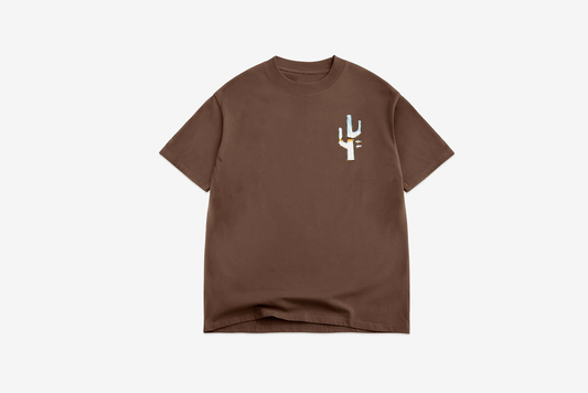 Manor "Chrome Hang Time" T-Shirt M - Brown / Chrome
