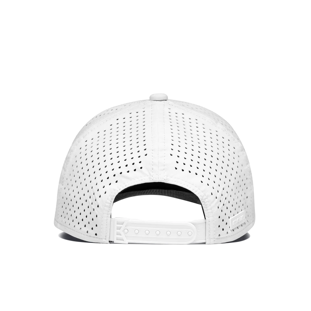 Melin "Odyssey Stacked Hydro" Snapback Hat - White (Small)