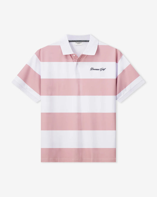 Devereux Golf "Gamer Polo" Mens - White / Cork