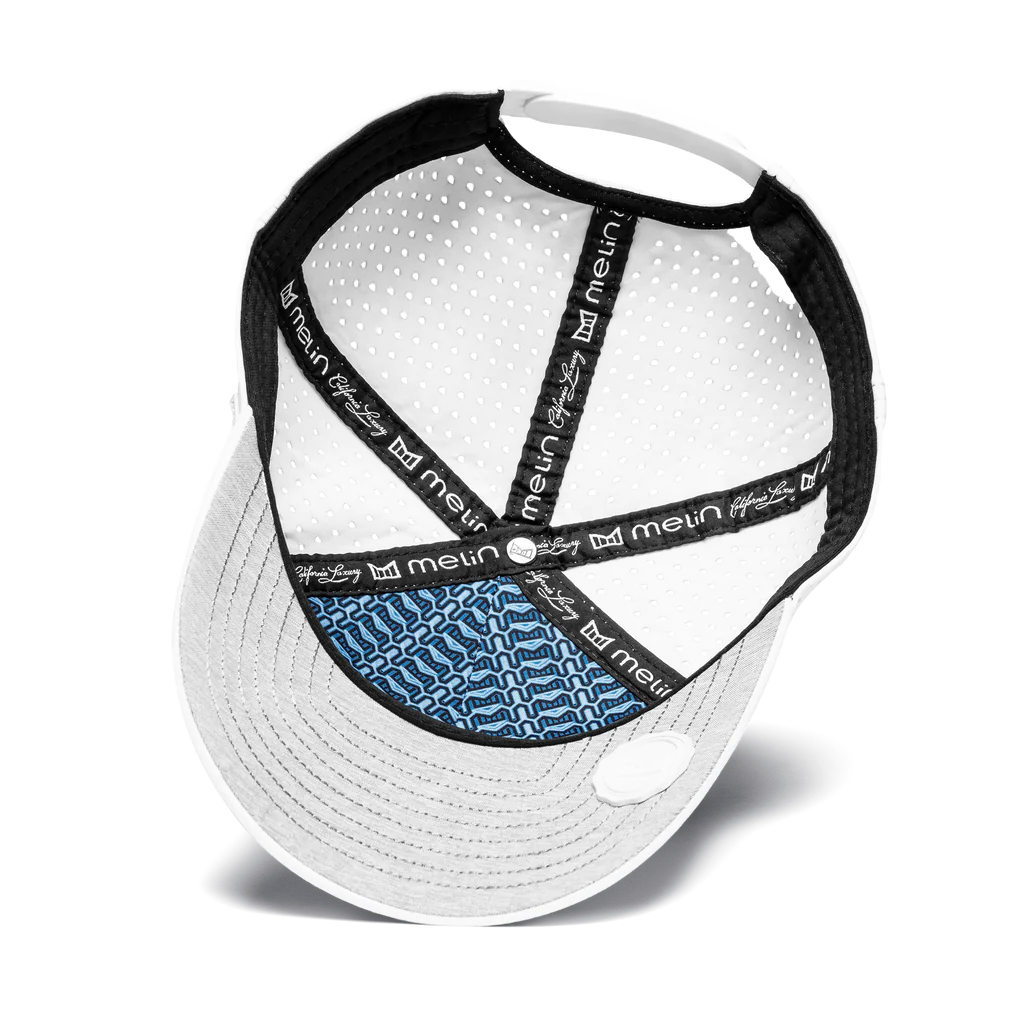 Melin "Odyssey Stacked Hydro" Snapback Hat - White (Small)