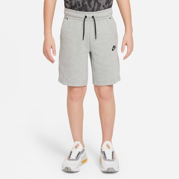 Nike Sportswear Tech Fleece Shorts (Dark Grey Heather/Black) - Kids