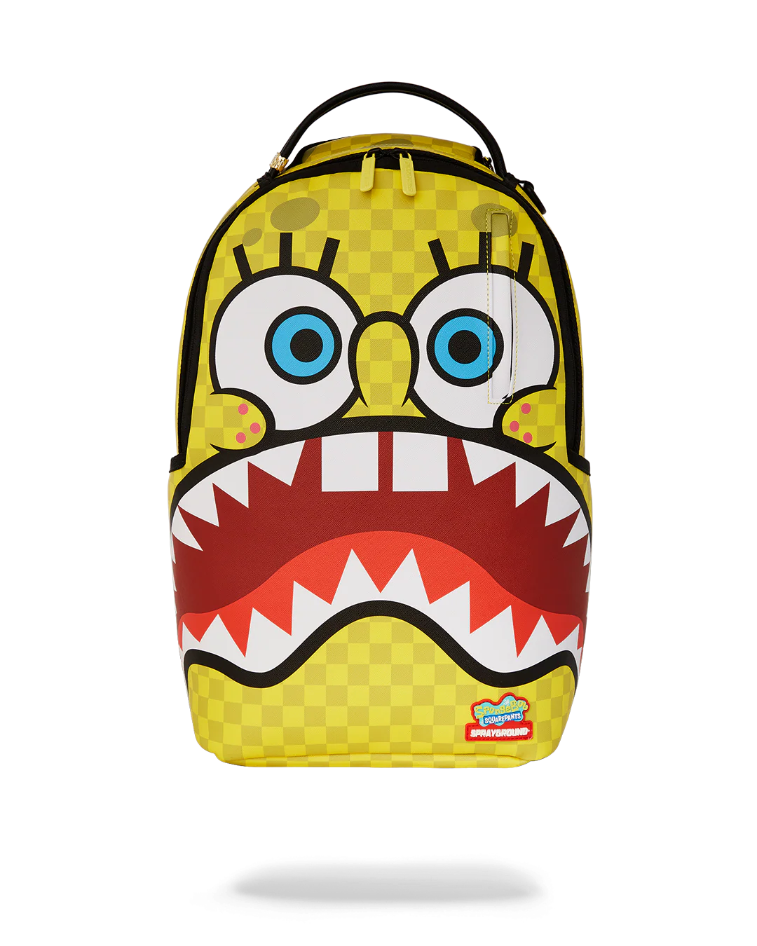 Sprayground "SpongeBob Square Check Flex DLXSV Backpack" - Yellow