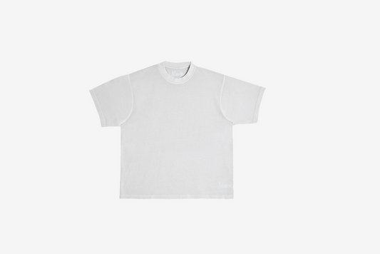 Manor "Garment Dyed Script" T-Shirt M - Light Grey