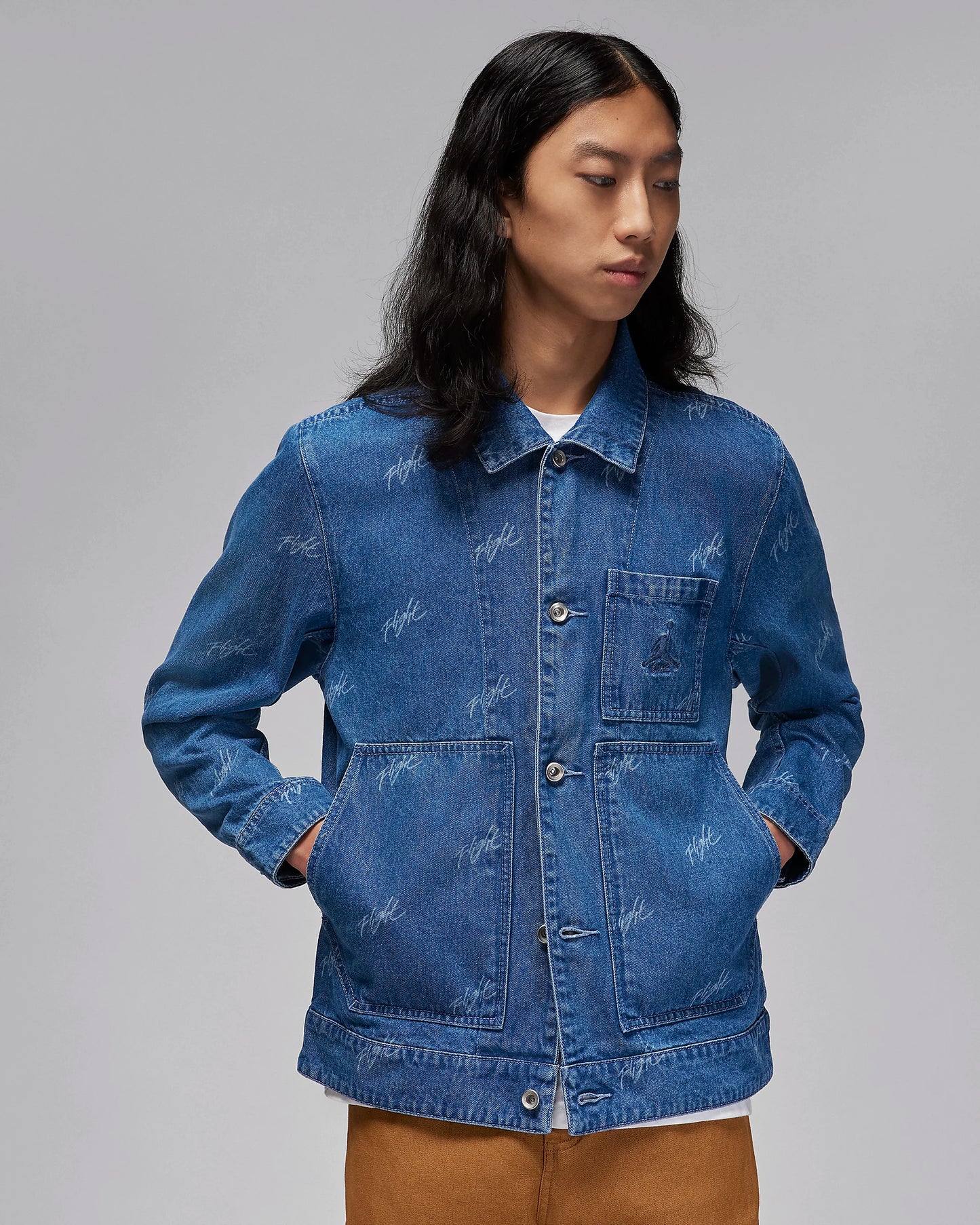Jordan "Flight Heritage Denim Jacket" M - Blue Grey