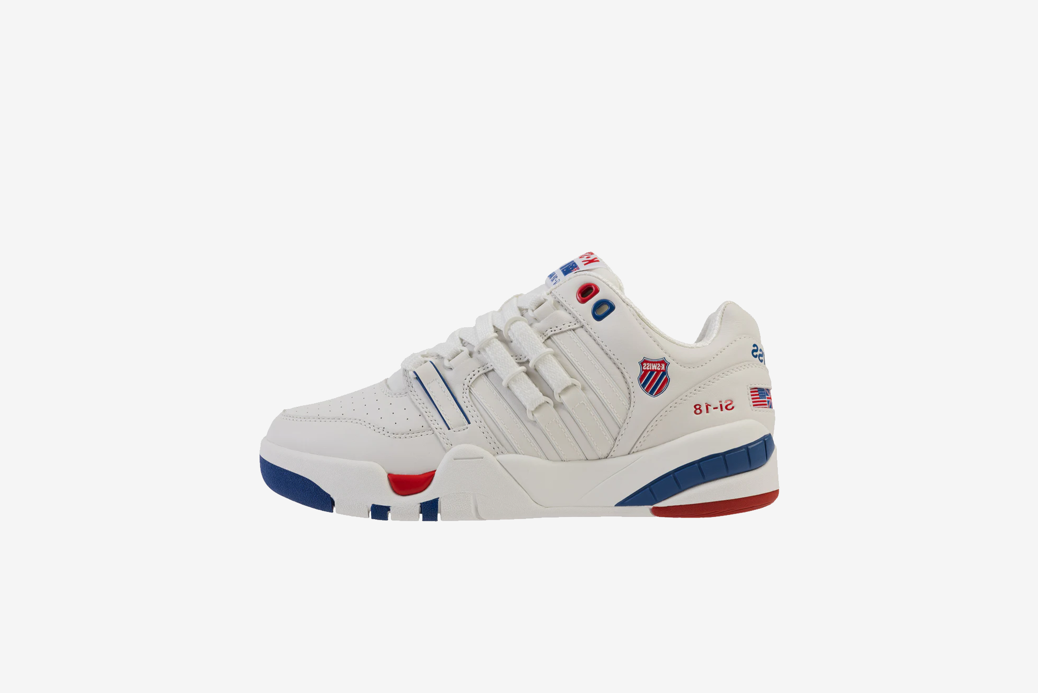 K swiss red white blue sales