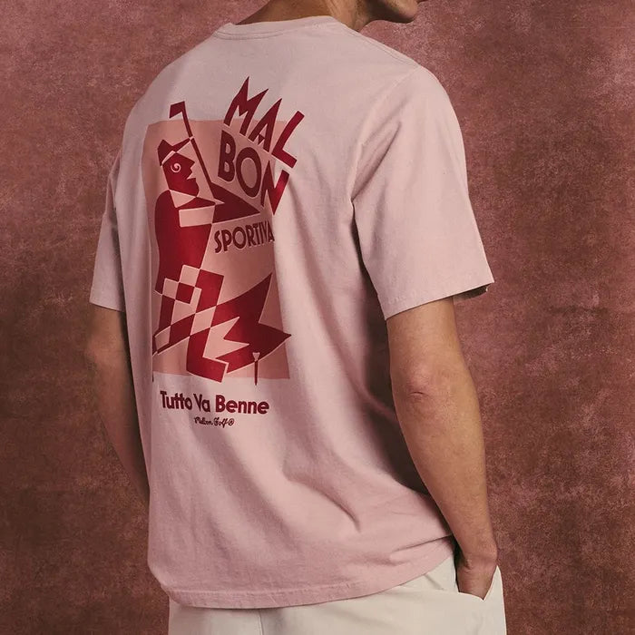 Malbon " Sportiva Tee" M - Rose