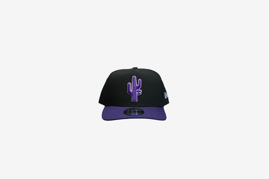 Manor x New Era "Hangtime" 9FIFTY A-Frame Snapback - Black/Purple