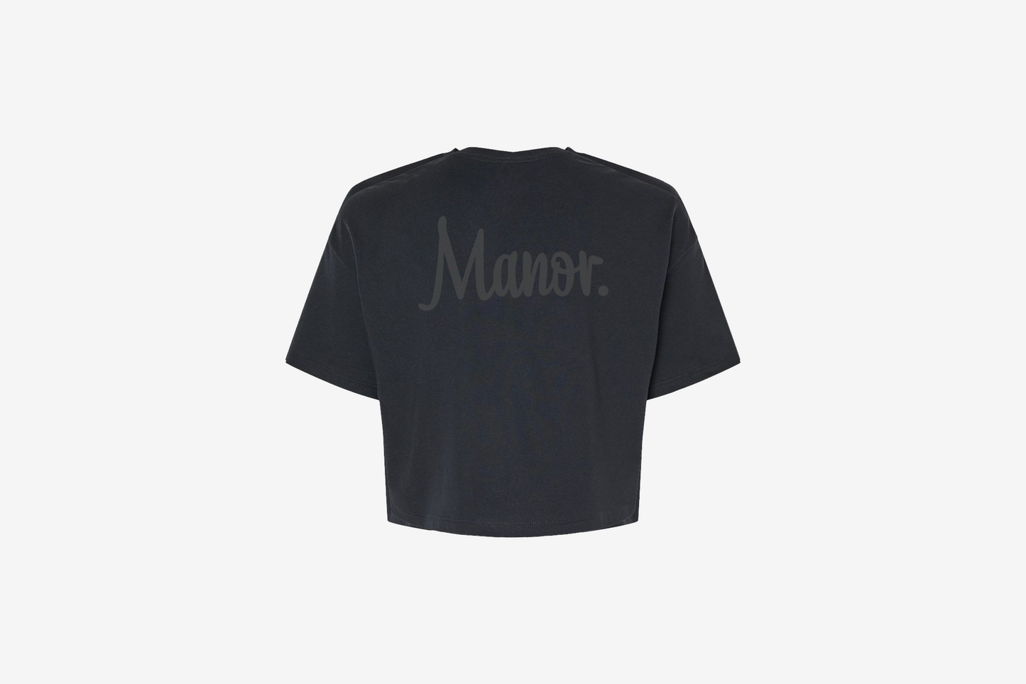 Manor "TradeMark Crop" T-Shirt W - Black / Black