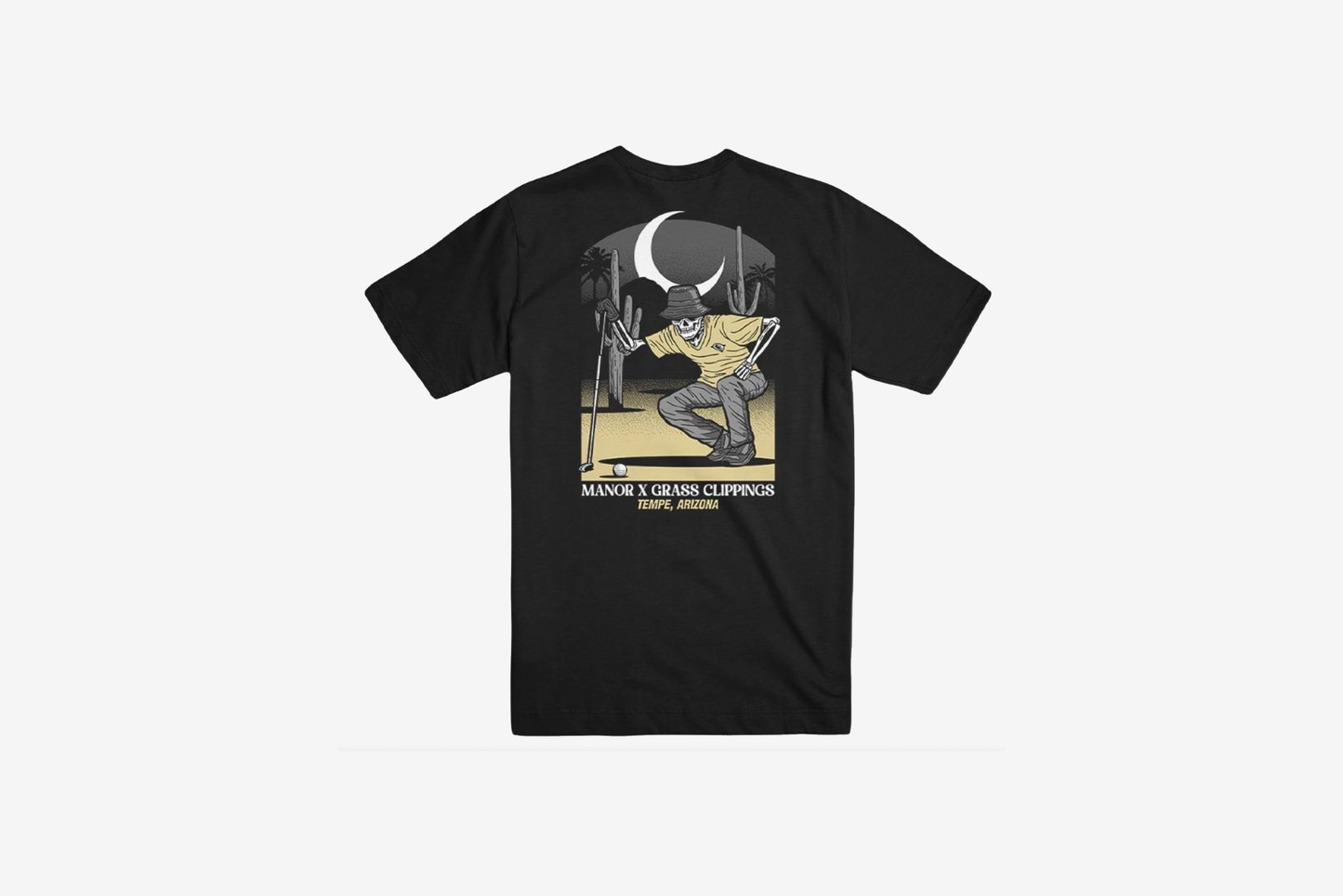 Manor "Ghost Golfer II T-Shirt" M - Black / Tan