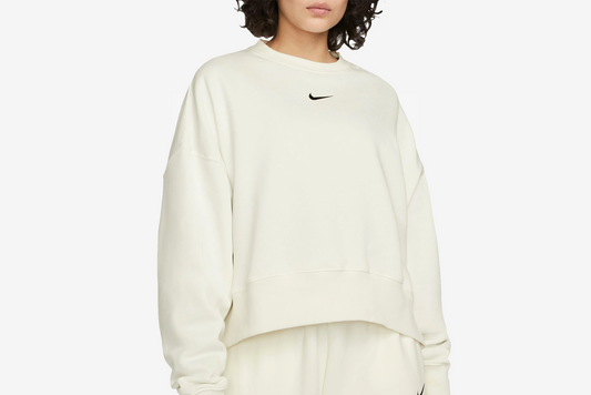 Nike blazer "Sportswear Phoenix Over-Oversized Fleece" W - Sail / Black