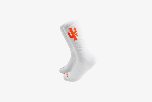 Manor "Hang Time Sock" - White / Orange