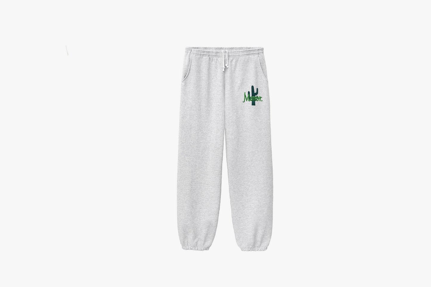 Manor Kids "Double Logo Sweatpant" - Ashy / Grassy