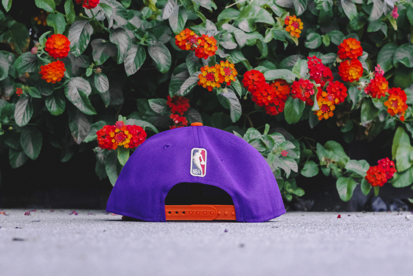 New Era "Phoenix Suns 9Fifty Snapback" Hat - Purple / Orange