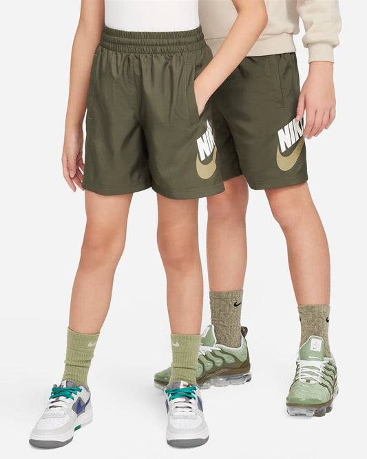 Nike grey "Woven Big Kids Shorts'" K - Cargo Khaki