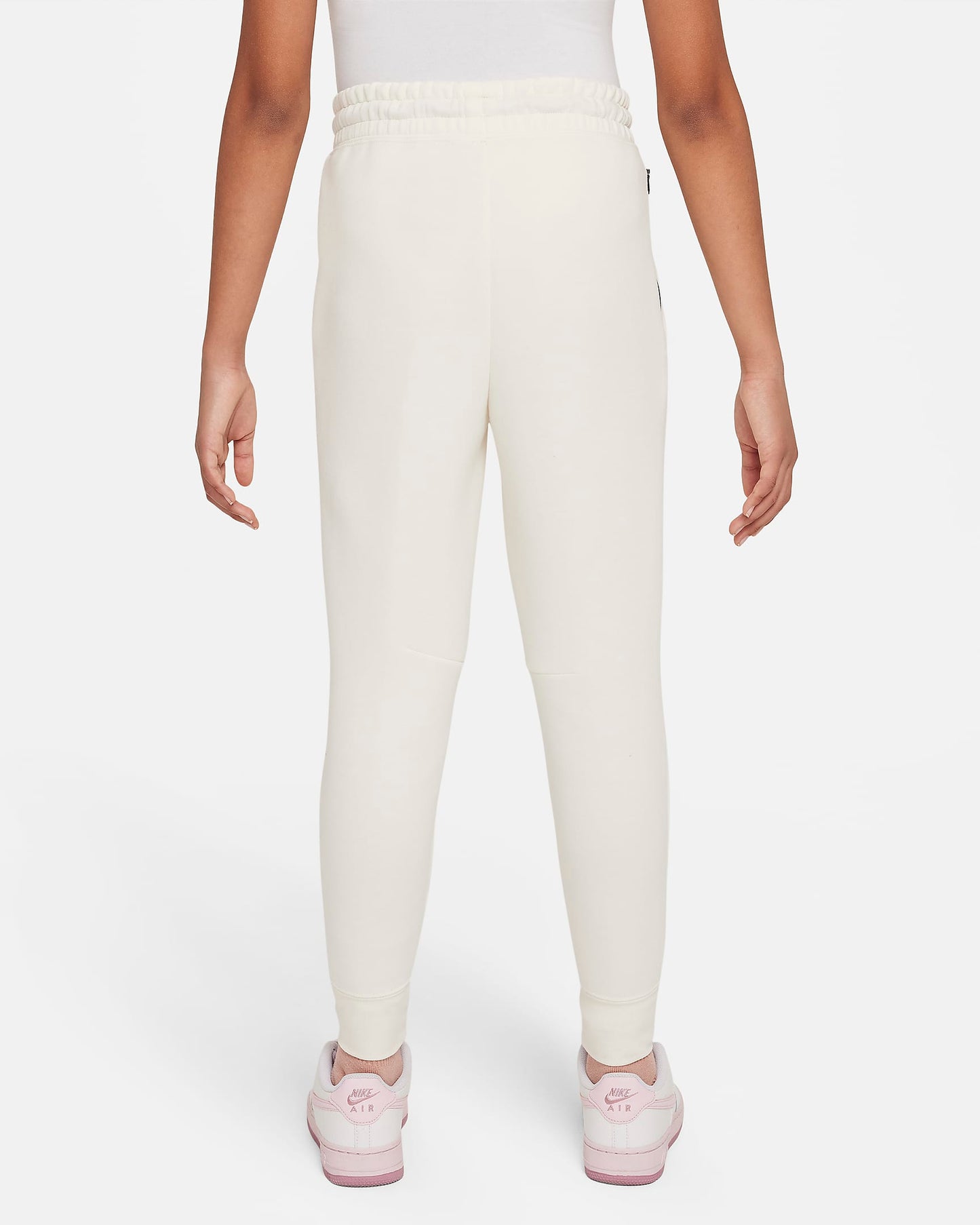Nike "Sportswear Tech Fleece Big Kids' (Girls') Joggers" K - Pale Ivory / Black