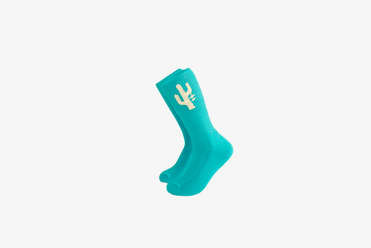 Manor "Hang Time Sock" - Aqua / Cream