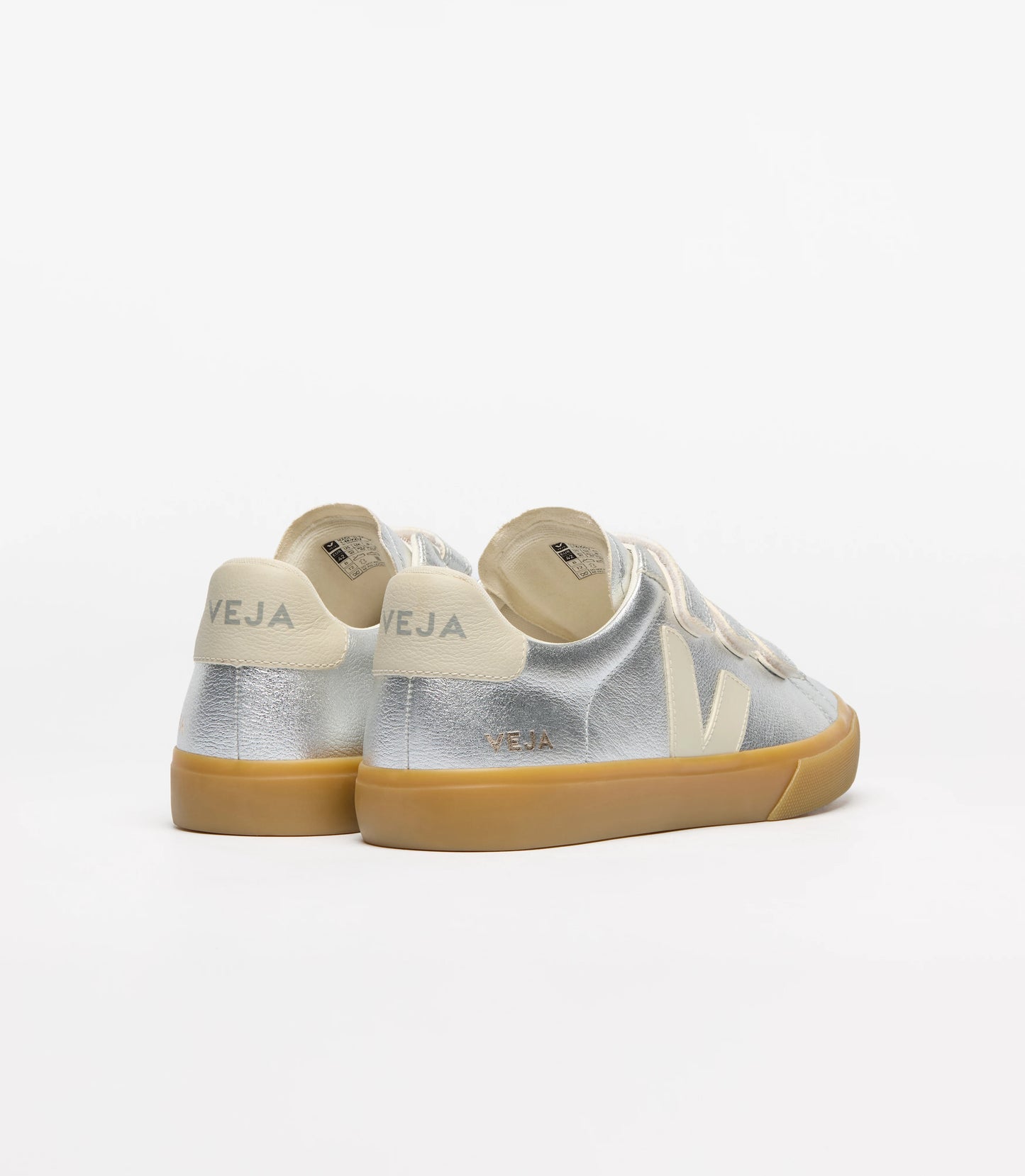 Veja "Recife Leather " W - Silver / Pierre