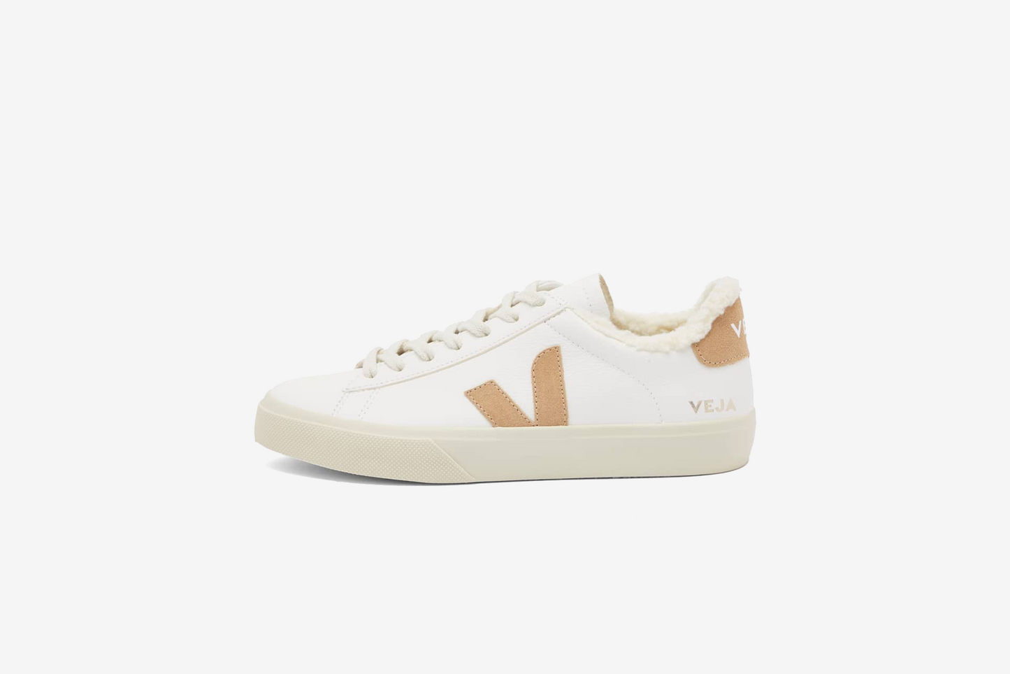 Veja "Campo Winter Chromefree Leather" M - Extra White / Desert