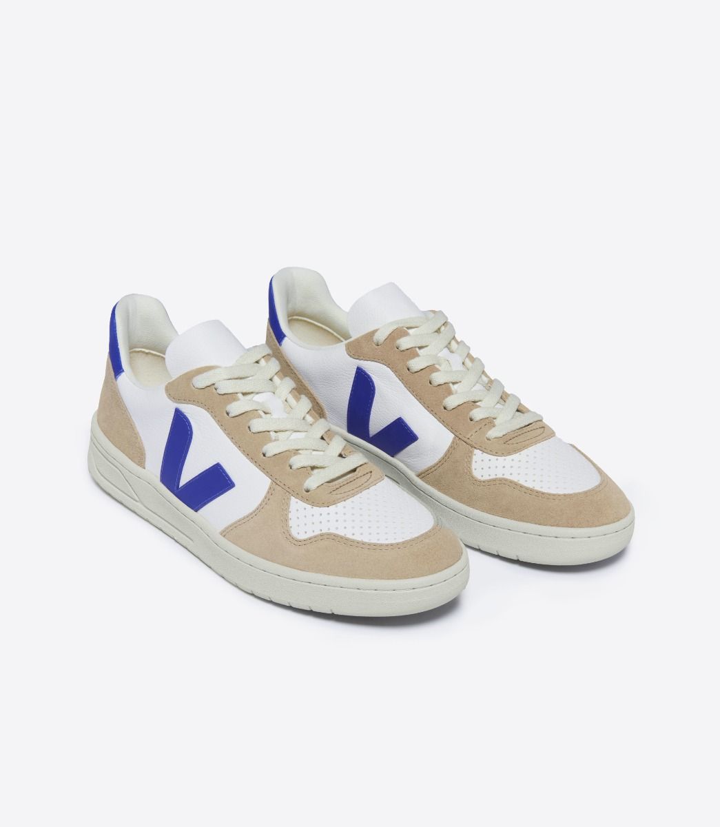 Veja "V-10 Chromefree Leather" M - Extra White / Paros / Sahara