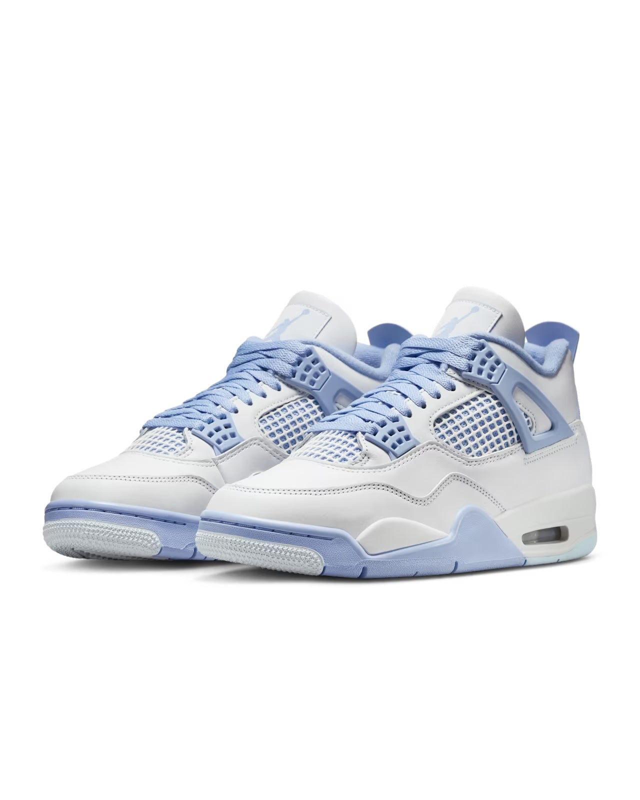 Air Jordan "Retro 4" W - White / Aluminum / Blue Tint