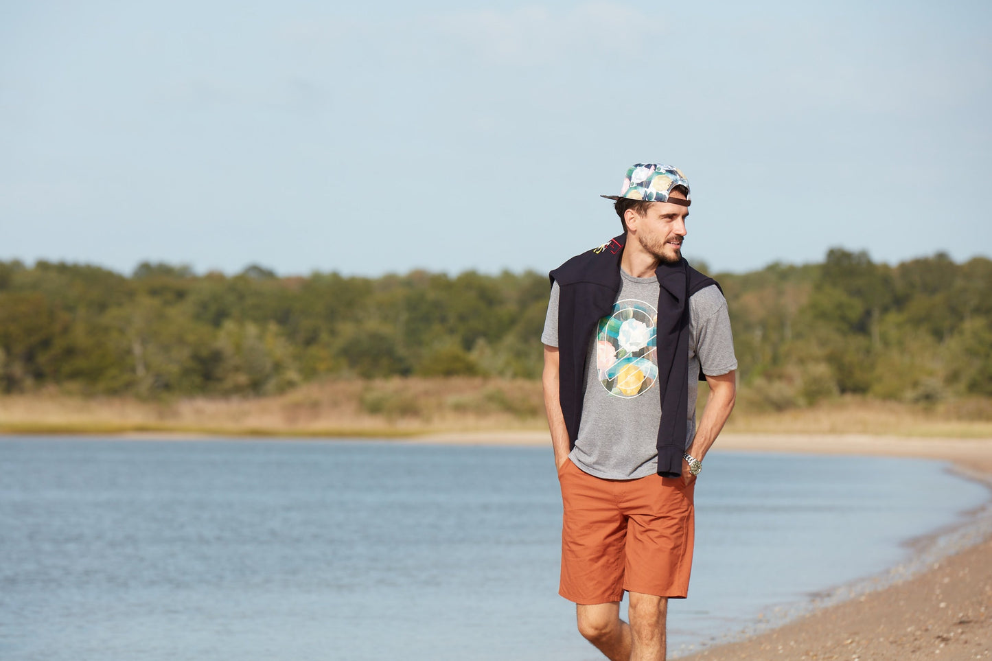 Extra Curricular "Strokes" SS Tee M - Heather Grey
