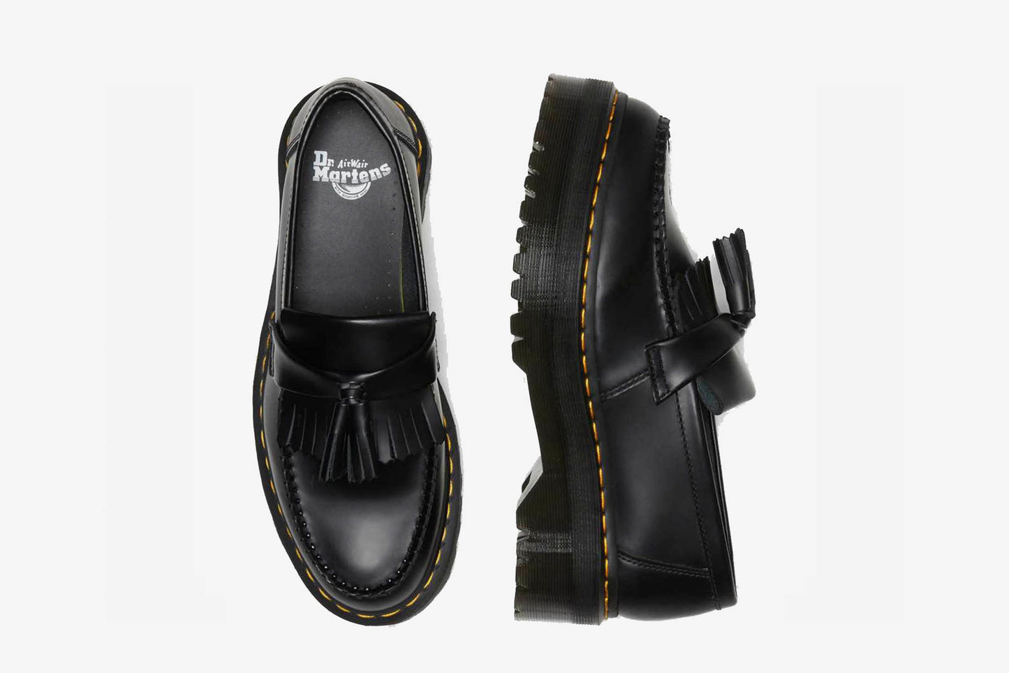 Dr. Martens "Adrian Quad Platform Loafer" M - Black