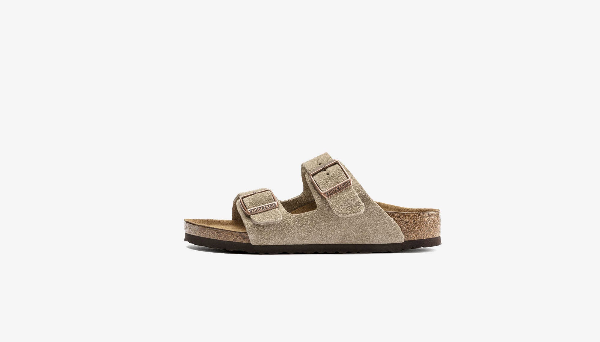 Birkenstock Arizona Taupe Suede Soft Footbed